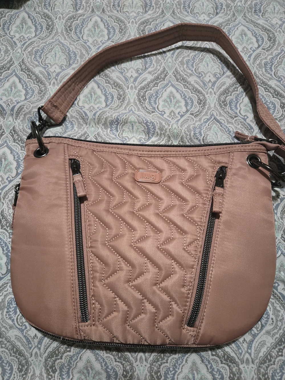 lug Quilted Blush Pink Shoulder Bag
